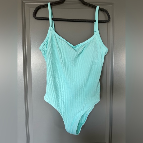 Aerie Crinkle Scoop One Piece Swimsuit, Size XL - Picture 4 of 6
